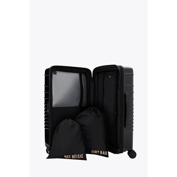 BÉIS Medium Check-In Roller Black Luggage | Shay Mitchell BAE Suitcase - Picture 10 of 10